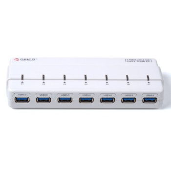 ORICO MH7928 U3 不只是7口USB 3.0 Hub，白色声卡扩展卡的创新融合